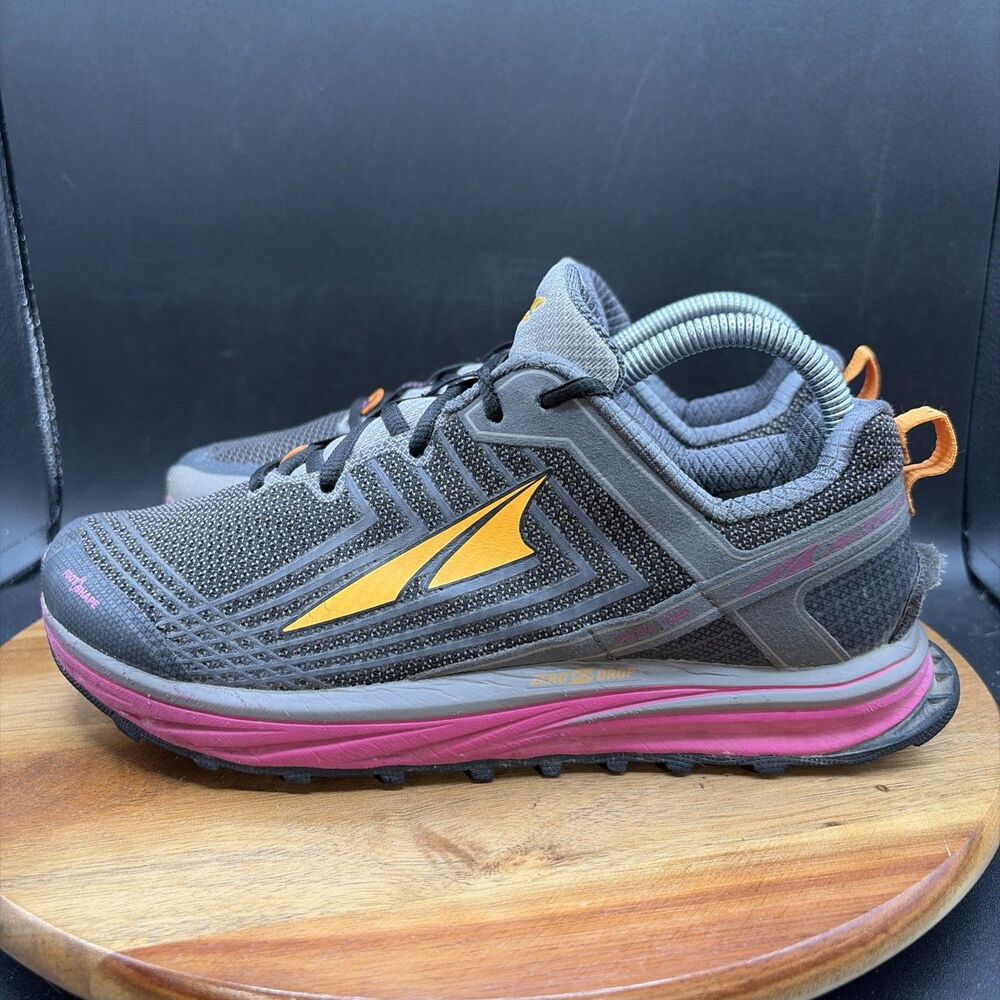 Altra Timp 1.5 Women's Size 8 Trail Running Shoes Dark Gray Fuchsia Sneakers